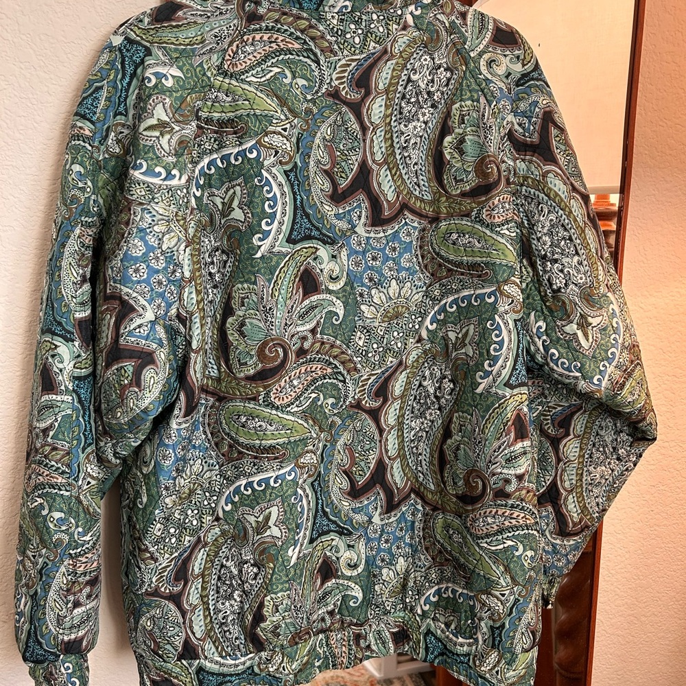 Vintage 80s Robert Stock Silk Quilted-Style Jacket
Windbreaker Bomber - Picture 5 of 6
